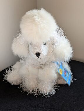 White Plush Poodle Webkins HM014 Stuffed Animal 2006 NWT